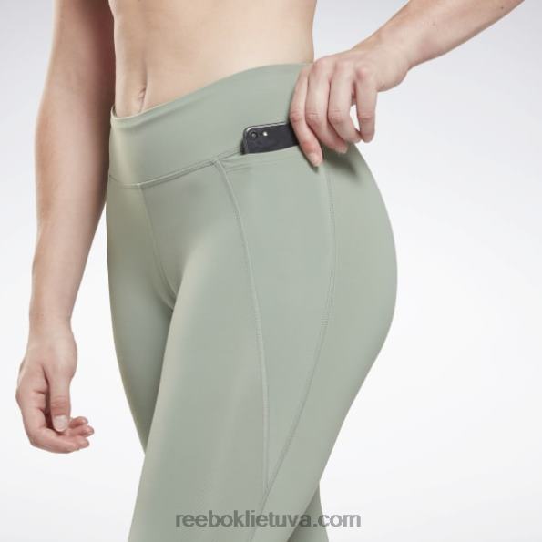 Reebok prabangūs antblauzdžiai FTYF8471 harmonija žalia moterys