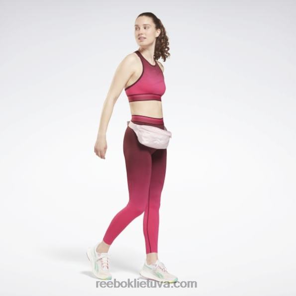 Reebok vienija fitneso besiūliai aukštaūgiai antblauzdžiai FTYF8882 kaštoninė/persekiojimo rožinė moterys