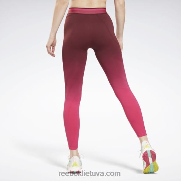 Reebok vienija fitneso besiūliai aukštaūgiai antblauzdžiai FTYF8882 kaštoninė/persekiojimo rožinė moterys