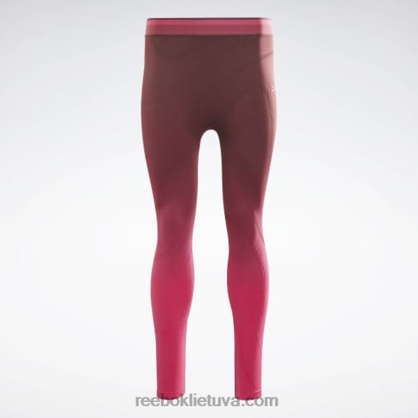 Reebok vienija fitneso besiūliai aukštaūgiai antblauzdžiai FTYF8882 kaštoninė/persekiojimo rožinė moterys