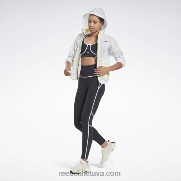 Reebok liukso spalvos spalvotos pėdkelnės aukštu liemeniu FTYF8230 juodas moterys