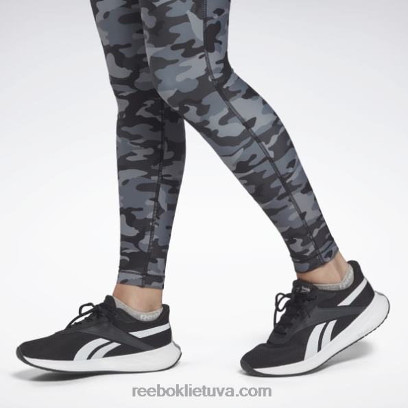 Reebok lux bold camo print pėdkelnės FTYF8433 juodas moterys