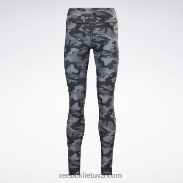 Reebok lux bold camo print pėdkelnės FTYF8433 juodas moterys