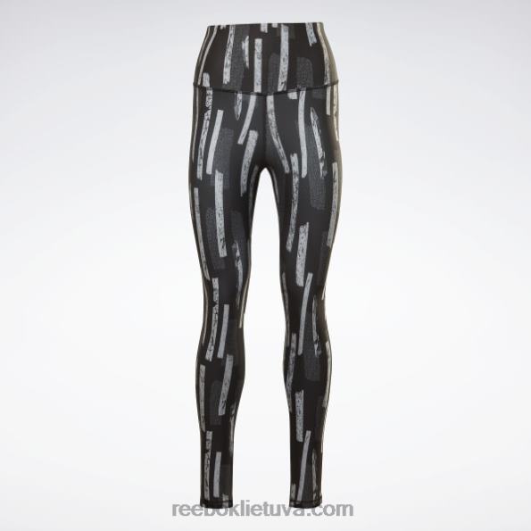 Reebok myt allover print pėdkelnės FTYF8638 nakties juoda moterys