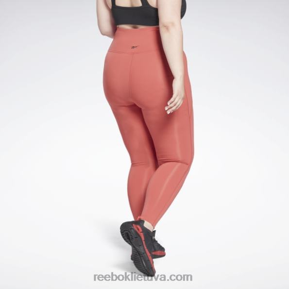 Reebok prabangios pėdkelnės aukštu juosmeniu (plius dydis) FTYF8849 rodonitas moterys