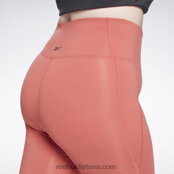 Reebok prabangios pėdkelnės aukštu juosmeniu (plius dydis) FTYF8849 rodonitas moterys