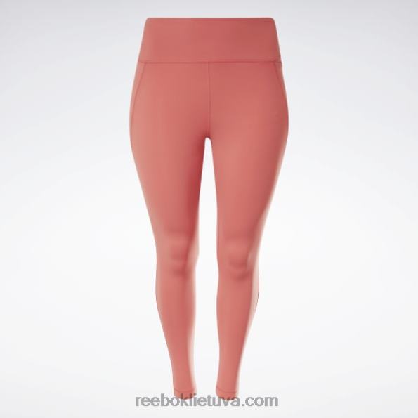 Reebok prabangios pėdkelnės aukštu juosmeniu (plius dydis) FTYF8849 rodonitas moterys