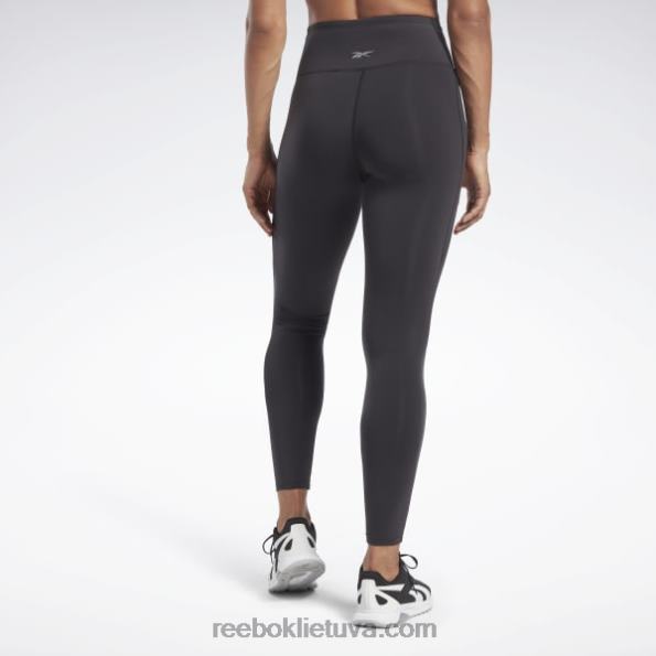 Reebok prabangios pėdkelnės aukštu liemeniu FTYF8100 juodas moterys