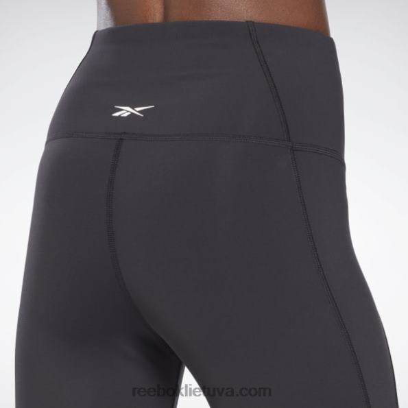 Reebok prabangios pėdkelnės aukštu liemeniu FTYF8295 juodas moterys