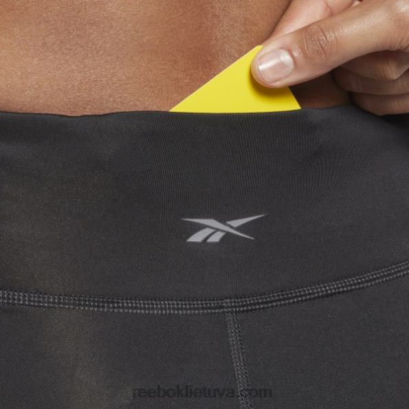 Reebok treniruotėms paruoštos pagrindinės capri pėdkelnės FTYF8675 nakties juoda