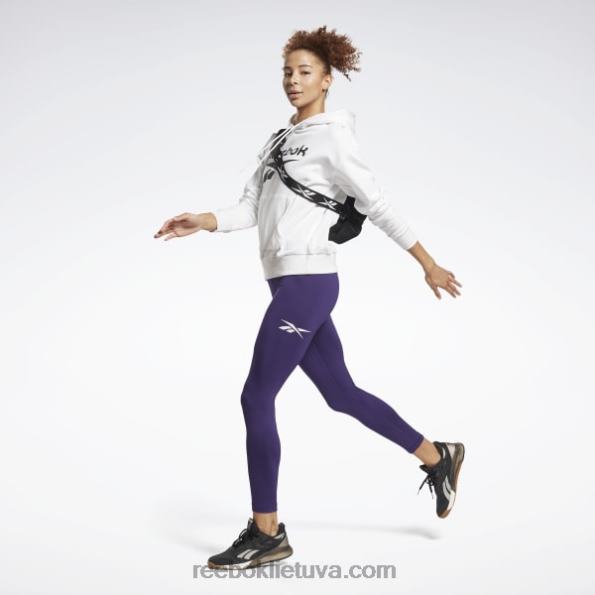 Reebok Prancūziškas kilpinis džemperis su tapatybės logotipu FTYF8989 balta juoda moterys