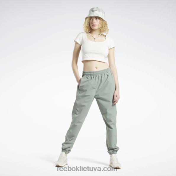 Reebok klasikinės franšizės sportinės kelnės FTYF8275 harmonija žalia moterys