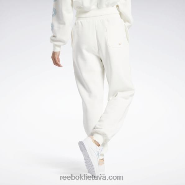 Reebok klasikinės grafinės kelnės FTYF8687 kreida moterys