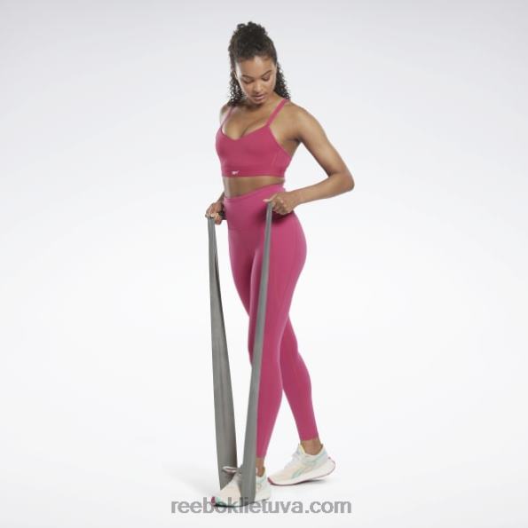 Reebok Liukso sportinė liemenėlė su petnešėlėmis FTYF8944 pusiau išdidi rožinė moterys