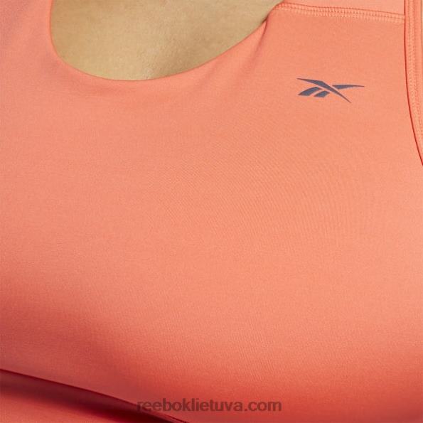 Reebok bėgimo reikmenų sportinė liemenėlė (plius dydis) FTYF8623 dinamiška raudona moterys