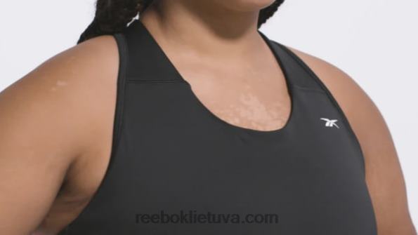 Reebok bėgimo reikmenų sportinė liemenėlė (plius dydis) FTYF8630 nakties juoda moterys