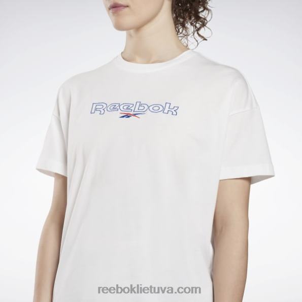 Reebok firminiai marškinėliai FTYF8727 baltas moterys