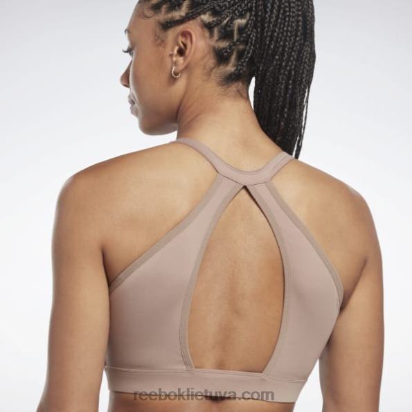 Reebok jogos ilgos linijos sportinė liemenėlė FTYF8659 taupe moterys