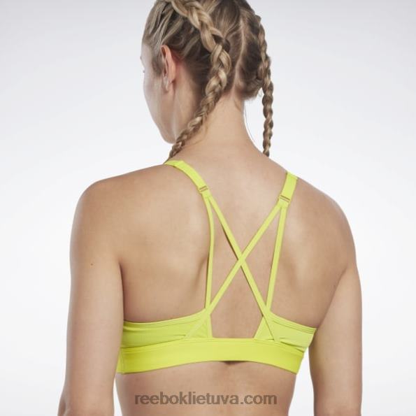 Reebok les mills lux sportinė liemenėlė su petnešėlėmis FTYF8631 rūgšties geltona moterys