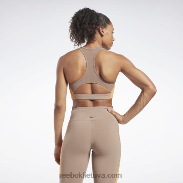 Reebok lux racer paminkštinta colorblock liemenėlė FTYF8682 taupe moterys