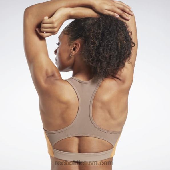 Reebok lux racer paminkštinta colorblock liemenėlė FTYF8682 taupe moterys