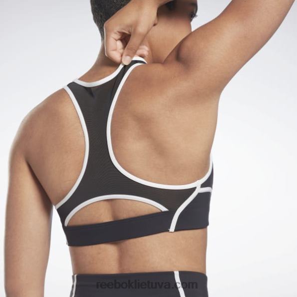 Reebok lux racer paminkštinta spalvota liemenėlė FTYF8499 juodas moterys