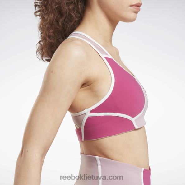 Reebok lux racer paminkštinta spalvota liemenėlė FTYF8694 pusiau išdidi rožinė moterys