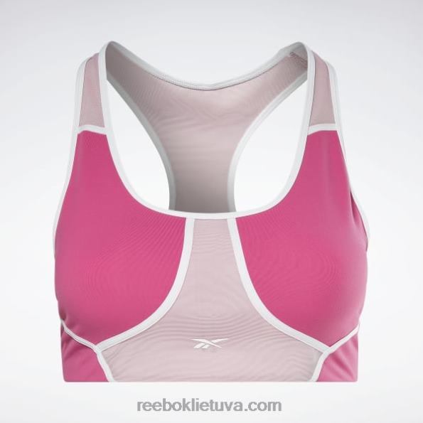 Reebok lux racer paminkštinta spalvota liemenėlė (plius dydis) FTYF8804 pusiau išdidi rožinė moterys