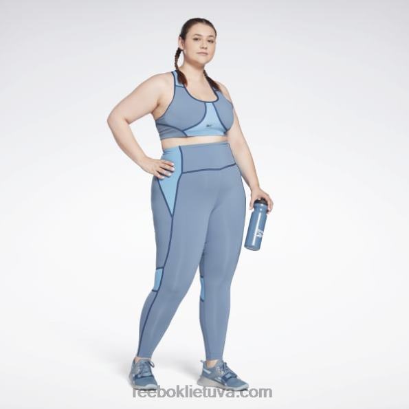Reebok lux racer paminkštinta spalvota liemenėlė (plius dydis) FTYF8832 mėlynas šiferis moterys