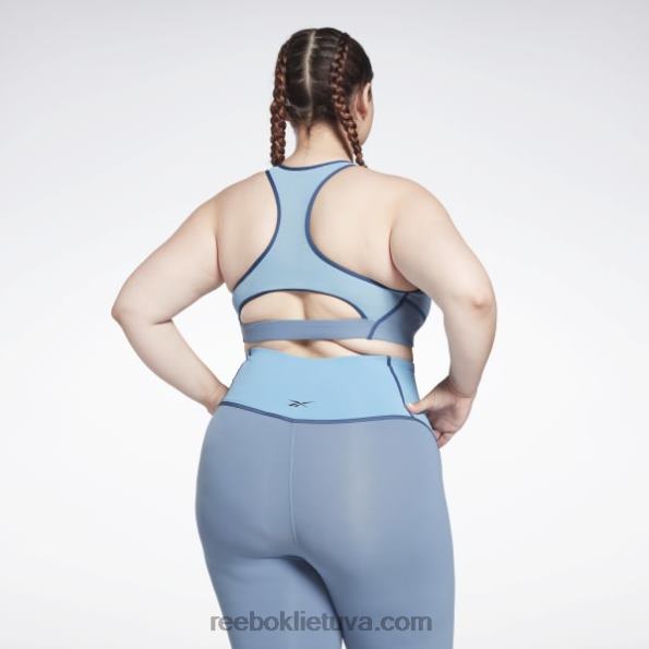 Reebok lux racer paminkštinta spalvota liemenėlė (plius dydis) FTYF8832 mėlynas šiferis moterys