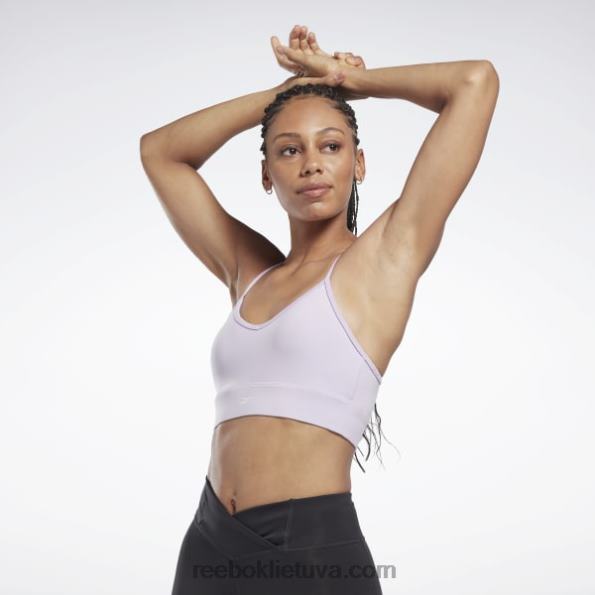 Reebok treniruotėms paruošta sportinė liemenėlė FTYF8576 violetinė oazė moterys