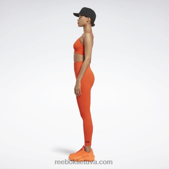 Reebok victoria Beckham lengvo poveikio besiūlė liemenėlė FTYF8834 ultima oranžinė moterys