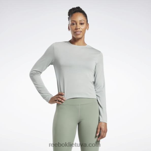 Reebok Activchill+dreamblend marškinėliai ilgomis rankovėmis FTYF8655 jūros purškalas moterys