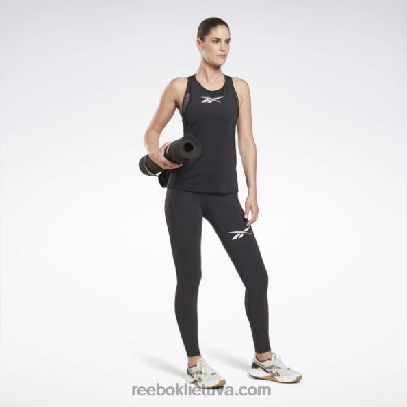 Reebok „Activchill“ grafinis viršutinis skydelis FTYF8705 juodas moterys