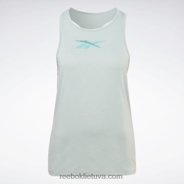 Reebok „Activchill“ grafinis viršutinis skydelis FTYF8779 pajūrio pilka moterys