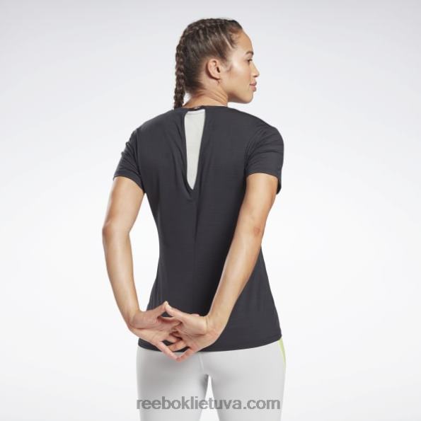 Reebok Activchill sportiniai marškinėliai FTYF8878 juodas moterys