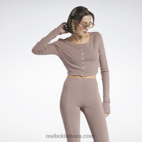 Reebok klasikiniai marškiniai ilgomis rankovėmis FTYF8563 taupe moterys
