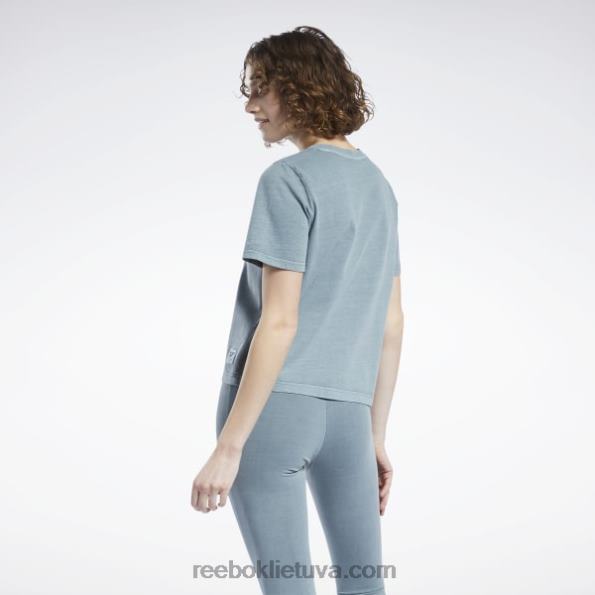 Reebok klasikiniai natūralių dažų marškinėliai FTYF8974 vidurnakčio pušis moterys