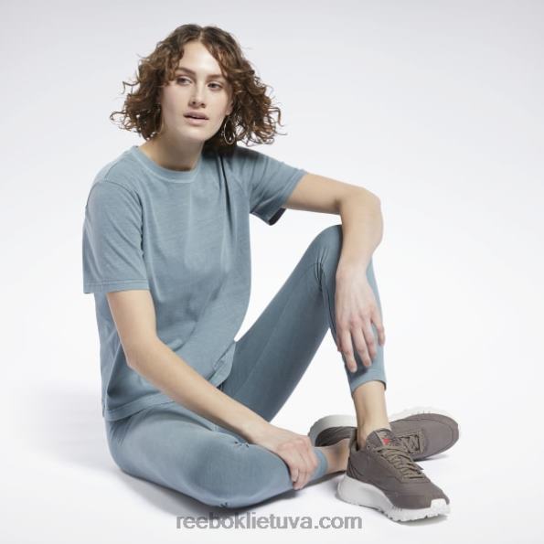 Reebok klasikiniai natūralių dažų marškinėliai FTYF8974 vidurnakčio pušis moterys
