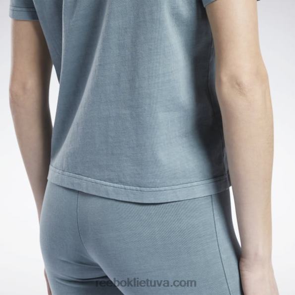 Reebok klasikiniai natūralių dažų marškinėliai FTYF8974 vidurnakčio pušis moterys