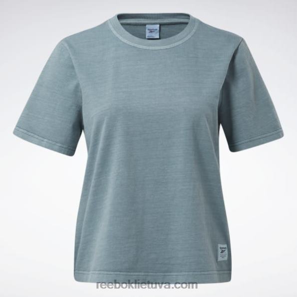 Reebok klasikiniai natūralių dažų marškinėliai FTYF8974 vidurnakčio pušis moterys