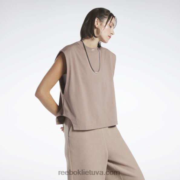 Reebok klasikinis trikotažinis raumenų viršus FTYF8803 taupe moterys