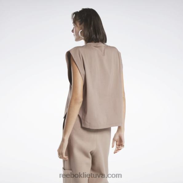 Reebok klasikinis trikotažinis raumenų viršus FTYF8803 taupe moterys