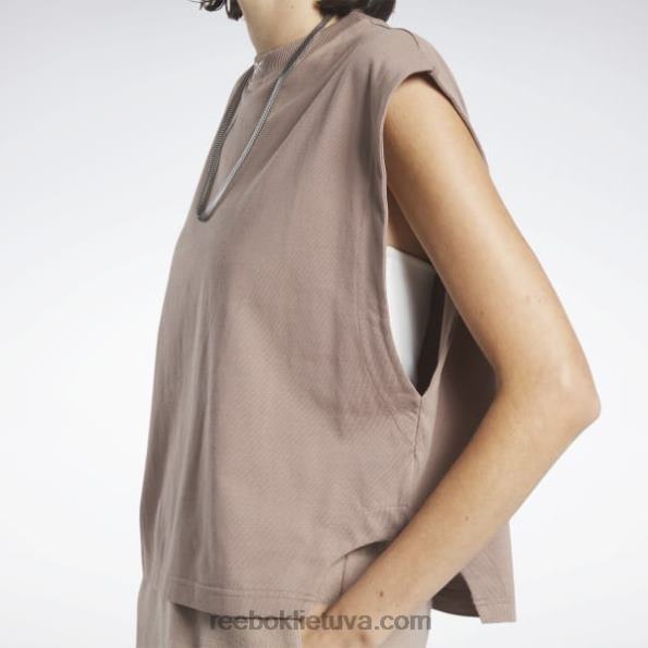 Reebok klasikinis trikotažinis raumenų viršus FTYF8803 taupe moterys