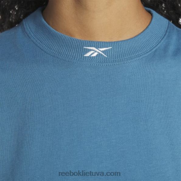 Reebok klasikinis trikotažinis raumenų viršus FTYF8858 plieninis mėlynas s23-r moterys