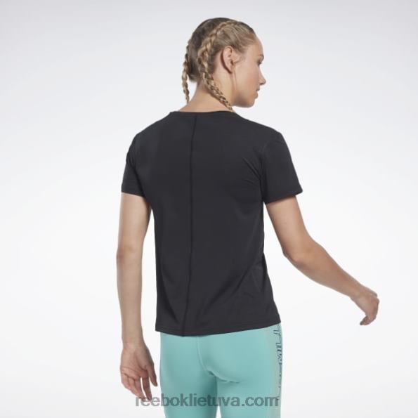Reebok les mills bodypump activchill sportinis marškinėliai FTYF8766 juodas moterys
