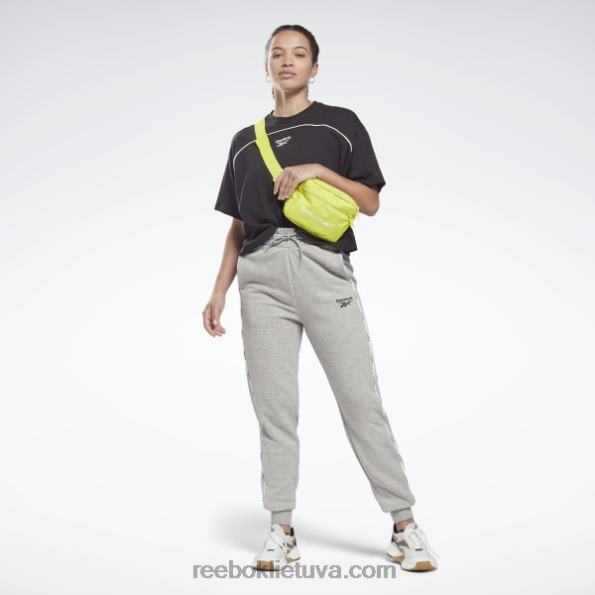 Reebok marškinėliai su vamzdeliais FTYF8696 juodas moterys