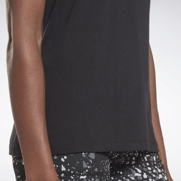 Reebok mokymo esminiai grafiniai marškinėliai FTYF8877 juoda balta moterys