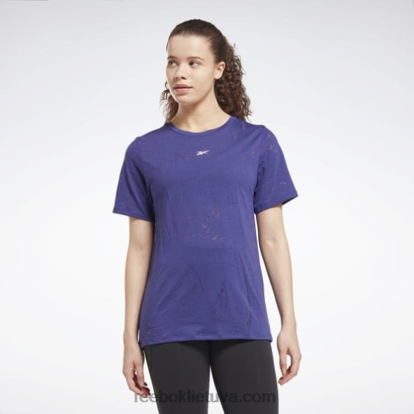 Reebok perdegimo marškinėliai FTYF8801 drąsiai violetinė moterys