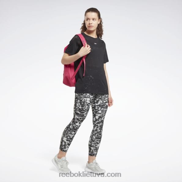 Reebok perdegimo marškinėliai FTYF8843 juodas moterys